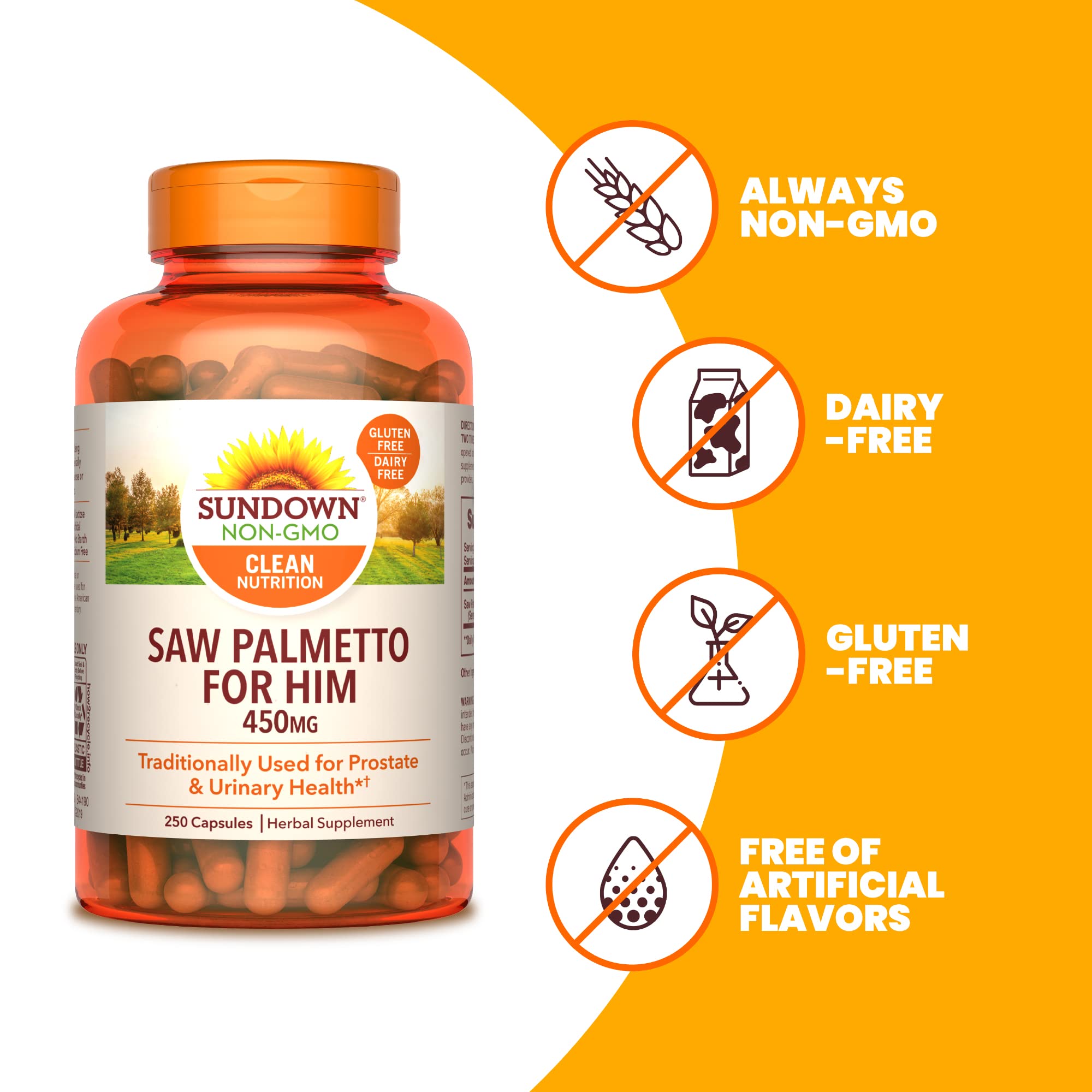 Foto 4 | Suplemento Sundown Naturals Saw Palmetto 250 Cápsulas - Venta Internacional.