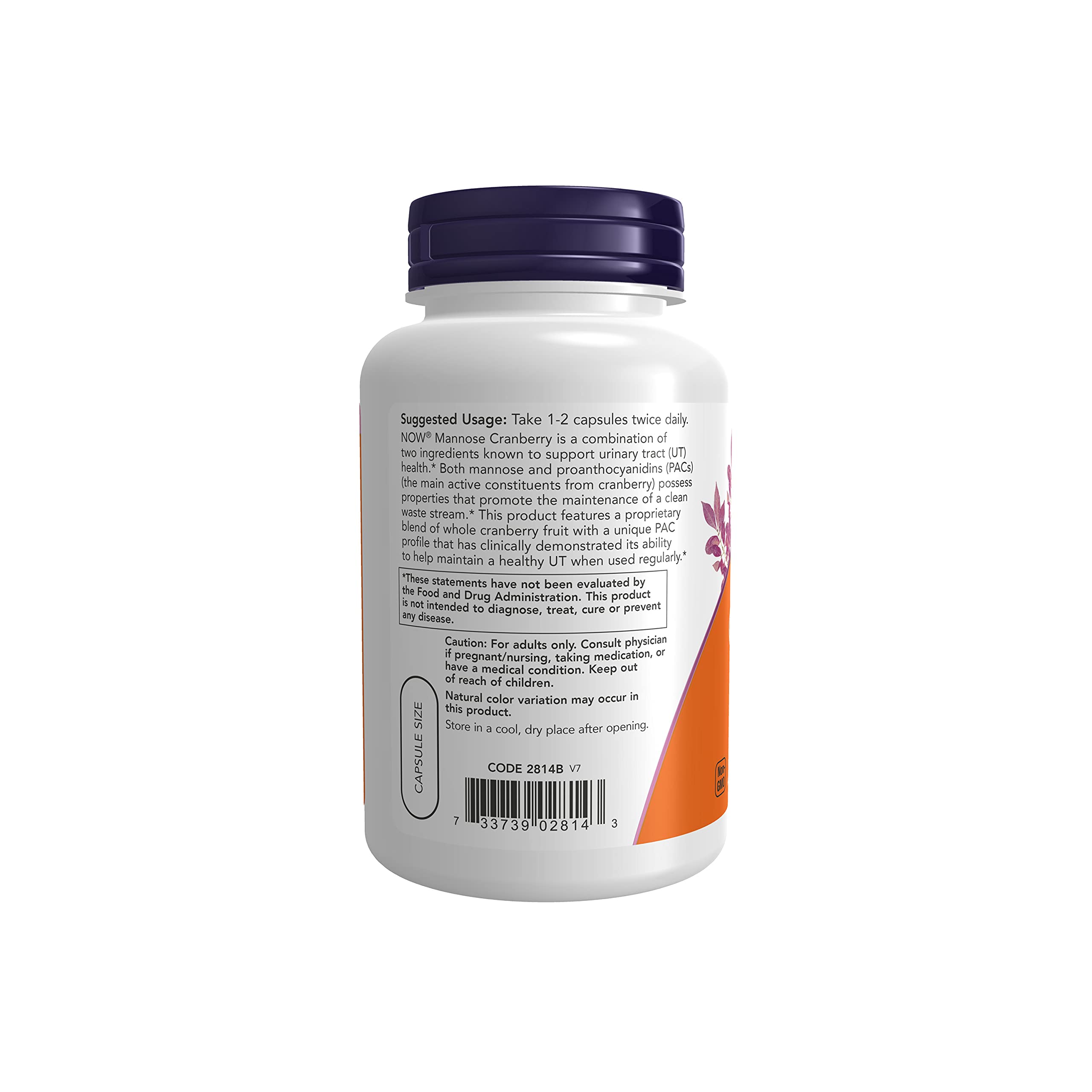 Foto 4 pulgar | Supplement Now Manose, Arándano, Doble Acción, 90 Cápsulas Vegetarianas - Venta Internacional.