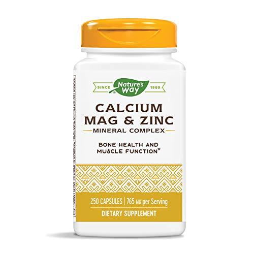Foto 1 | Suplemento Nature's Way De Calcio, Magnesio Y Zinc, 250 Cápsulas - Venta Internacional.