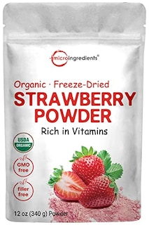 Foto 1 | Polvo Liofilizado De Fresa Orgánica 340 G - Micro Ingredie - Venta Internacional.