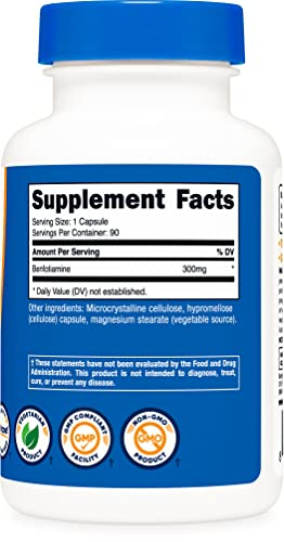 Foto 5 pulgar | Suplemento Nutricost Benfotiamina 300 Mg 90 Cápsulas - Venta Internacional.