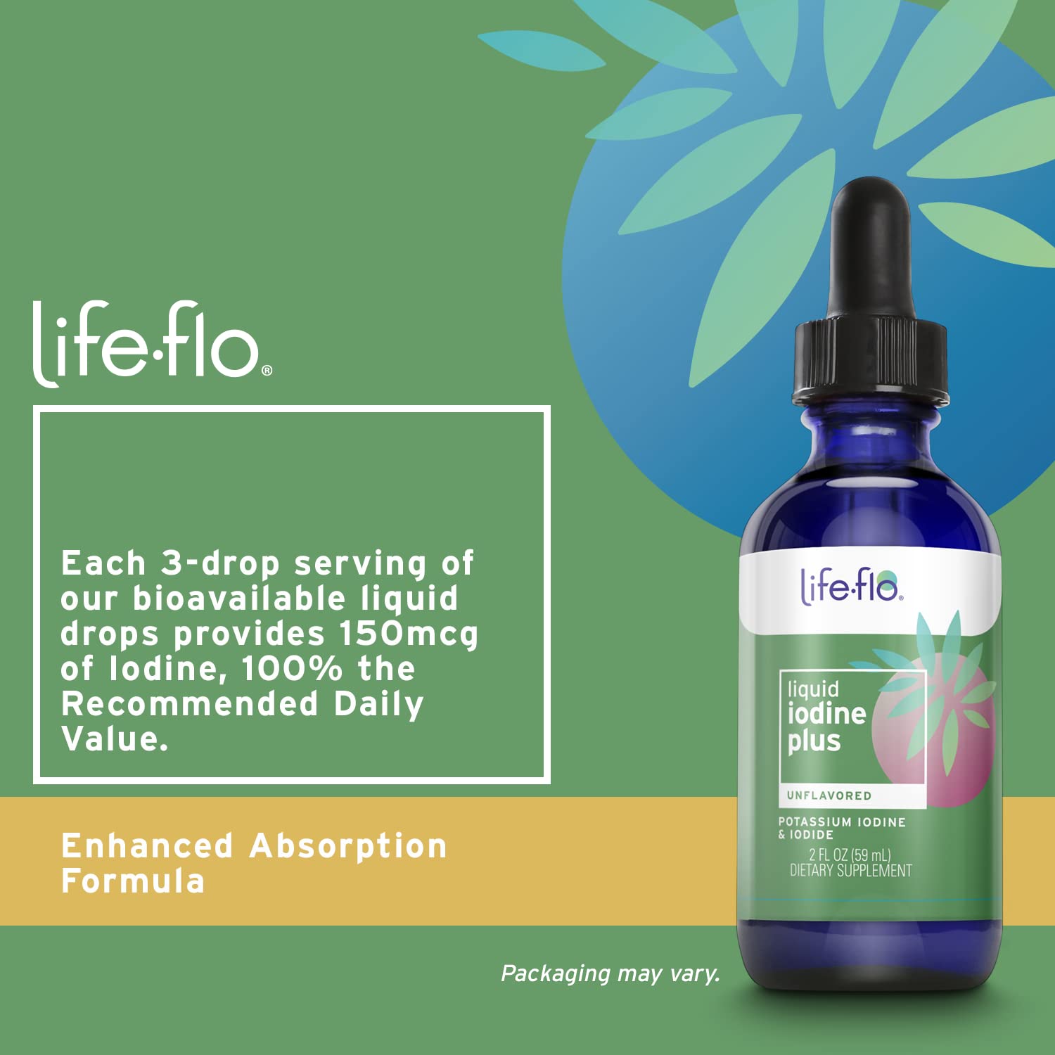 Foto 5 pulgar | Suplemento Life-flo Life-flo Liquid Iodine Plus De 150 Mcg Para La Tiroides - Venta Internacional.