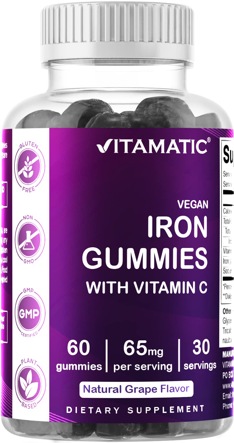 Foto 1 | Suplemento De Hierro Vitamático En Gomitas De 65 Mg Para Mujeres Y Hombres, 60 G - Venta Internacional.