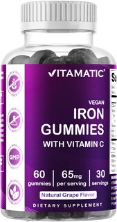 Foto 1 | Suplemento De Hierro Vitamático En Gomitas De 65 Mg Para Mujeres Y Hombres, 60 G - Venta Internacional.