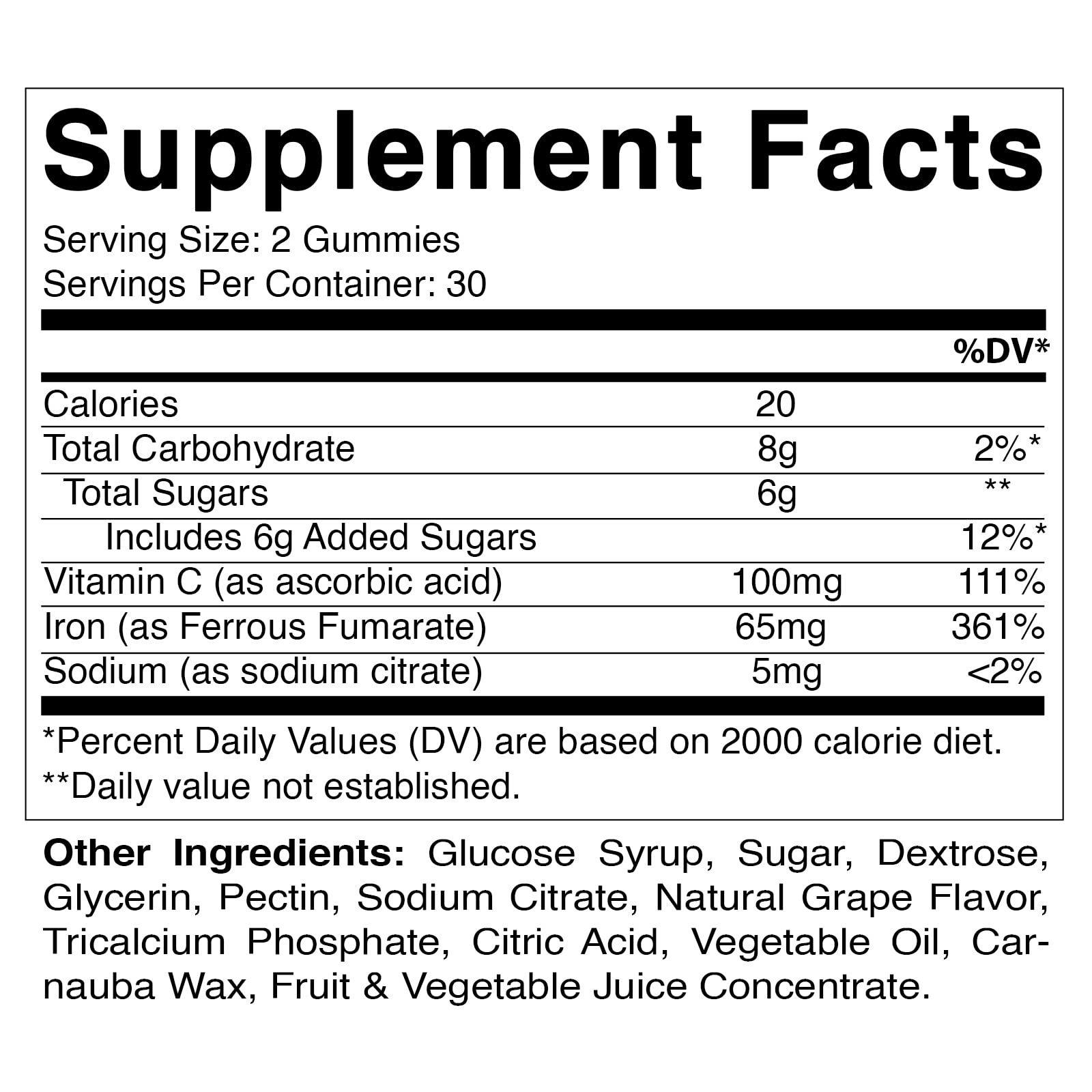 Foto 3 pulgar | Suplemento De Hierro Vitamático En Gomitas De 65 Mg Para Mujeres Y Hombres, 60 G - Venta Internacional.