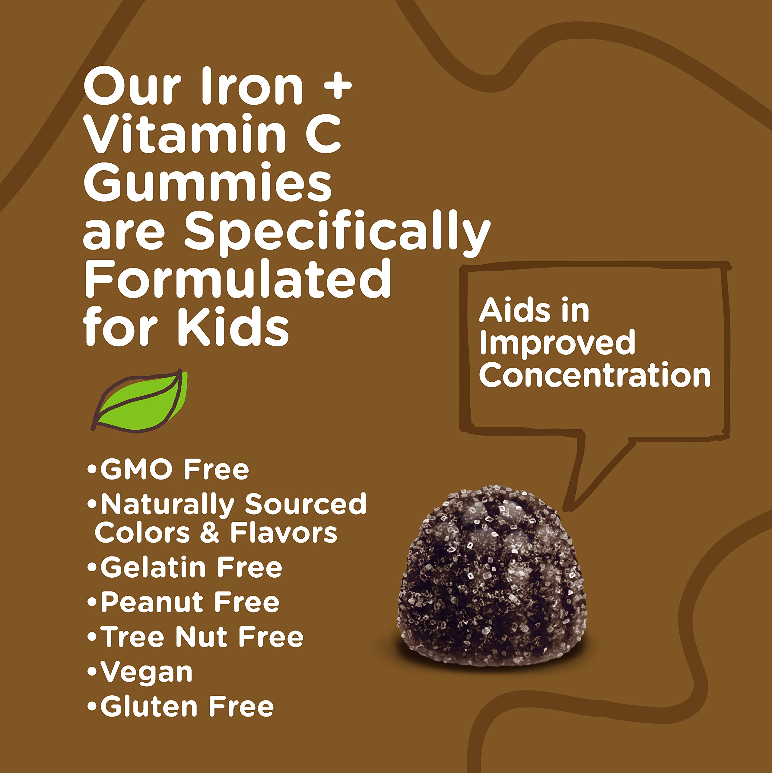 Foto 6 pulgar | Gomitas De Hierro Viteey Para Niños Con Vitamina C 120 Gomitas - Venta Internacional.