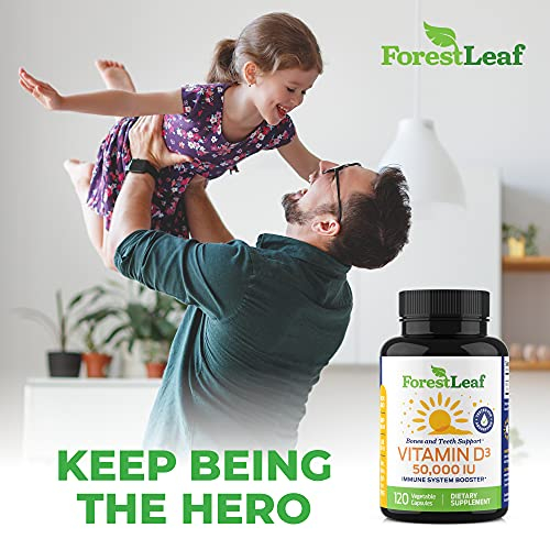 Foto 5 | Suplemento De Vitamina D Forestleaf D3 50 000 Ui 120 Cápsulas (x2) - Venta Internacional.