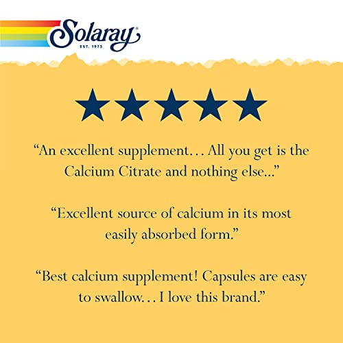 Foto 7 pulgar | Suplemento De Calcio Solaray Citrato De Calcio 1000 Mg Vegano - Venta Internacional.