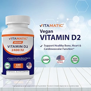 Foto 3 | Suplemento Vitamático De Vitamina D2 60 Mcg (2400 Ui) 180 Tabletas - Venta Internacional.