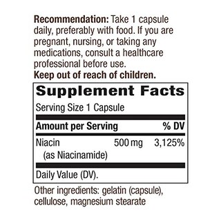 Foto 3 | Suplemento Nature's Way De Niacinamida 500 Mg 100 Cápsulas - Venta Internacional.