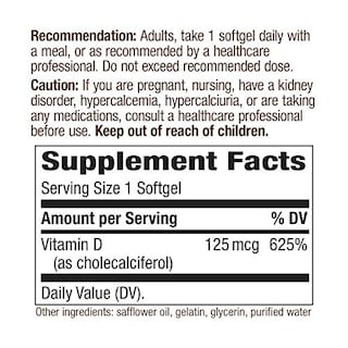 Foto 3 | Suplemento De Vitamina D3 Max De Nature's Way, 125 Mcg, 240 Cápsulas Blandas - Venta Internacional.