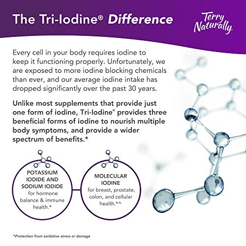 Foto 3 | Suplemento Terry Naturally Tri-iodine 12,5 Mg 180 Cápsulas Veganas - Venta Internacional.