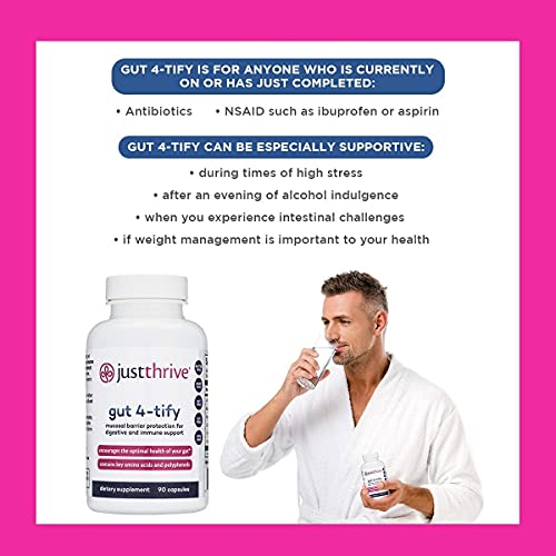 Foto 6 pulgar | Suplemento Just Thrive Gut 4-tify Intestinal Repair 90 Cápsulas - Venta Internacional.