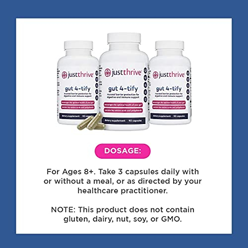 Foto 7 pulgar | Suplemento Just Thrive Gut 4-tify Intestinal Repair 90 Cápsulas - Venta Internacional.