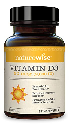 Foto 2 pulgar | Suplemento Naturewise De Vitamina D3 2000 Ui (50 Mcg) 30 Cápsulas Blandas - Venta Internacional.