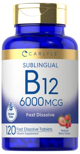Foto 2 pulgar | Suplemento Carlyle De Vitamina B-12, 6000 Mcg, 120 Tabletas - Venta Internacional.