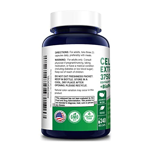 Foto 4 pulgar | Suplemento De Extracto De Semilla De Apio Nusapure 3750 Mg 240 Cápsulas - Venta Internacional.