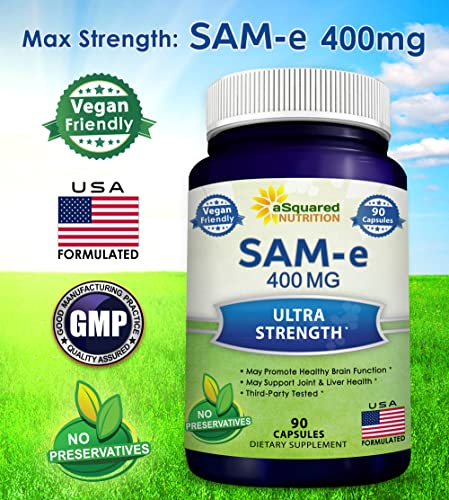 Foto 4 pulgar | Suplemento Asquared Nutrition Sam-e 400 Mg 90 Cápsulas - Venta Internacional.