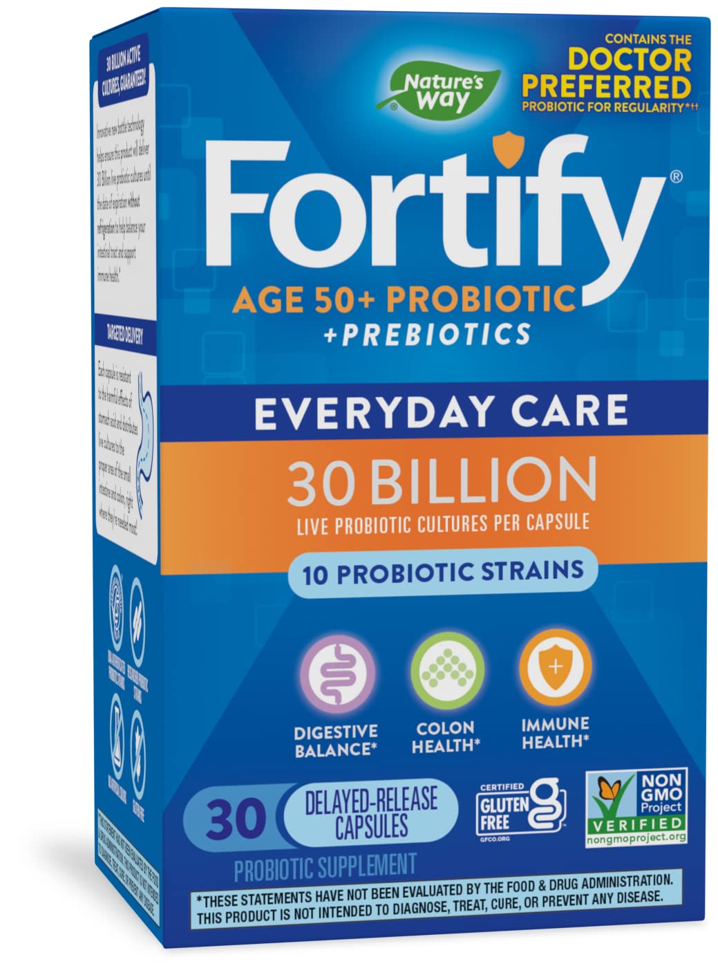 Foto 2 pulgar | Probiótico Nature's Way Fortify 50+ 30 Cápsulas - Venta Internacional.