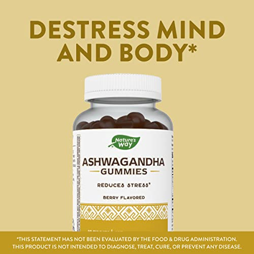 Foto 4 pulgar | Gominolas Nature's Way De Ashwagandha Reduce El Estrés 90 Unidades - Venta Internacional.
