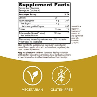 Foto 4 | Gominolas Nature's Way De Ashwagandha Reduce El Estrés 90 Unidades - Venta Internacional.