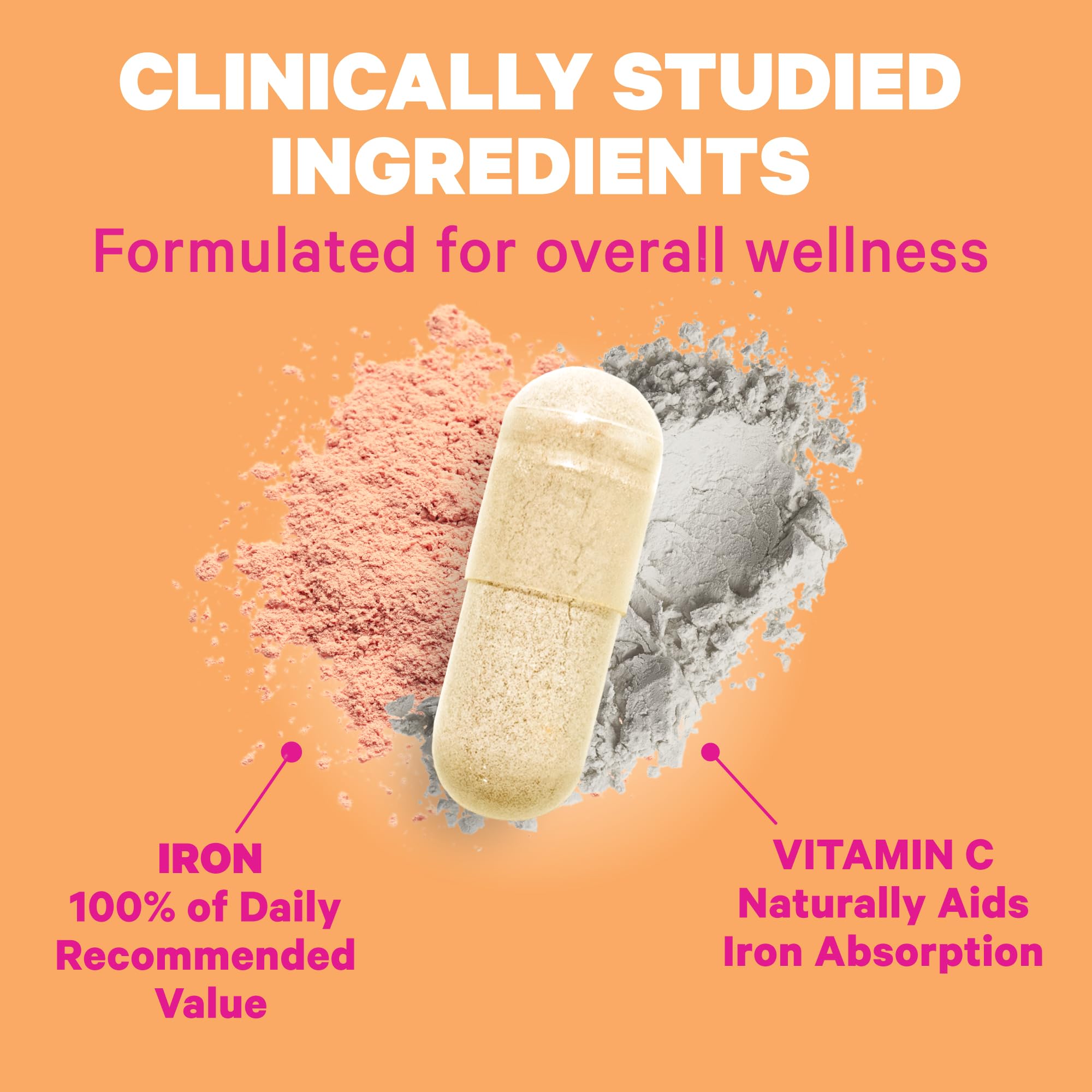 Foto 4 pulgar | Suplemento De Hierro Pink Stork Total Iron 18 Mg Con Vitamina C - Venta Internacional.