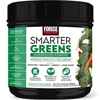 Foto 1 | Superfoods En Polvo Force Factor Smarter Greens, 30 Porciones - Venta Internacional.