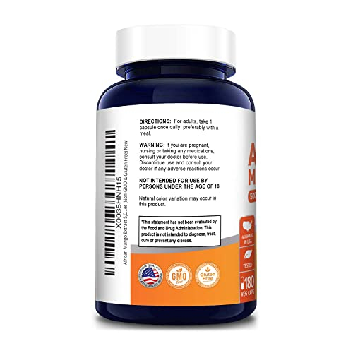 Foto 4 pulgar | Suplemento De Extracto De Mango Africano Nusapure 5000 Mg 180 Cápsulas - Venta Internacional.