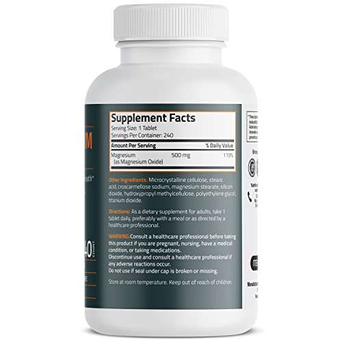 Foto 5 pulgar | El Suplemento Bronson Magnesium 500 Mg Apoya Los Huesos Y Los Músculos - Venta Internacional.