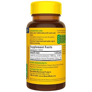 Foto 7 | Suplemento Dietético De 1000 Mcg De Vitamina B12 Hecho Por La Naturaleza - Venta Internacional.