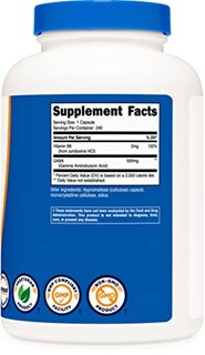 Foto 4 | Suplemento Nutricost Gaba (ácido Gamma Aminobutírico) + Vitamina - Venta Internacional.