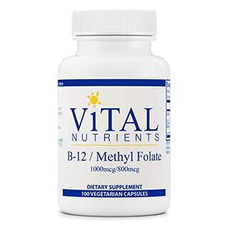Foto 1 | Suplemento Vital Nutrients Con Vitamina B12/folato De Metilo, 100 Cápsulas - Venta Internacional.