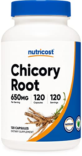 Suplemento Nutricost Raíz De Achicoria 650 Mg X 120 Cápsulas - Venta Internacional.