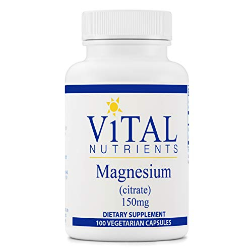 Foto 2 pulgar | Suplemento De Citrato De Magnesio De Vital Nutrients 150 Mg 100 Cápsulas - Venta Internacional.