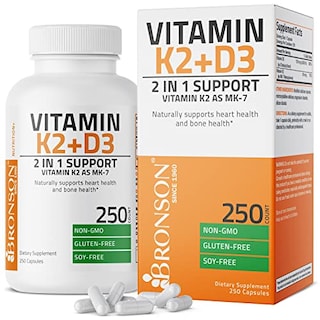 Foto 1 | Suplemento Bronson Vitamina K2 (mk7) Con D3 5000 Ui 250 Cápsulas - Venta Internacional.