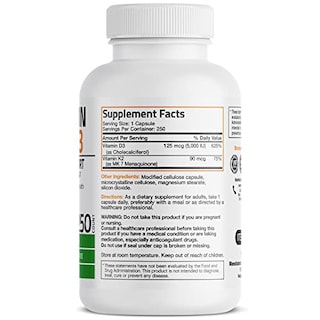 Foto 2 | Suplemento Bronson Vitamina K2 (mk7) Con D3 5000 Ui 250 Cápsulas - Venta Internacional.