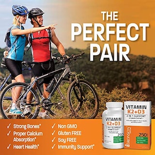 Foto 3 | Suplemento Bronson Vitamina K2 (mk7) Con D3 5000 Ui 250 Cápsulas - Venta Internacional.