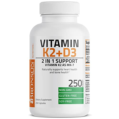 Foto 7 pulgar | Suplemento Bronson Vitamina K2 (mk7) Con D3 5000 Ui 250 Cápsulas - Venta Internacional.