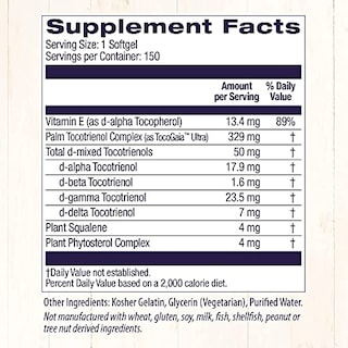 Foto 4 | Suplemento De Tocotrienoles Tocomin Suprabio De Healthy Origins, 50 Mg - Venta Internacional.