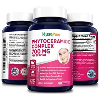 Foto 4 | Suplemento Del Complejo De Fitoceramidas Nusapure 700 Mg 200 Cápsulas - Venta Internacional.