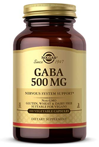 Suplemento Solgar Gaba 500 Mg 100 Cápsulas Vegetales - Venta Internacional.