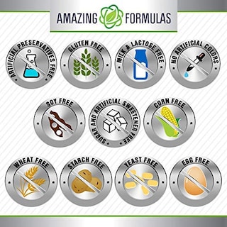 Foto 6 | Suplemento Amazing Formulas: Calcio, Magnesio Y Zinc D3 300 Ta - Venta Internacional.