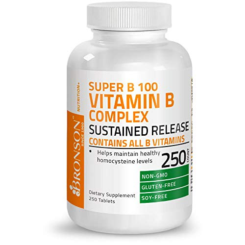 Foto 6 pulgar | Complejo De Vitamina B, 100% De Alta Potencia, Liberación Sostenida, 250 Tabletas - Venta Internacional.