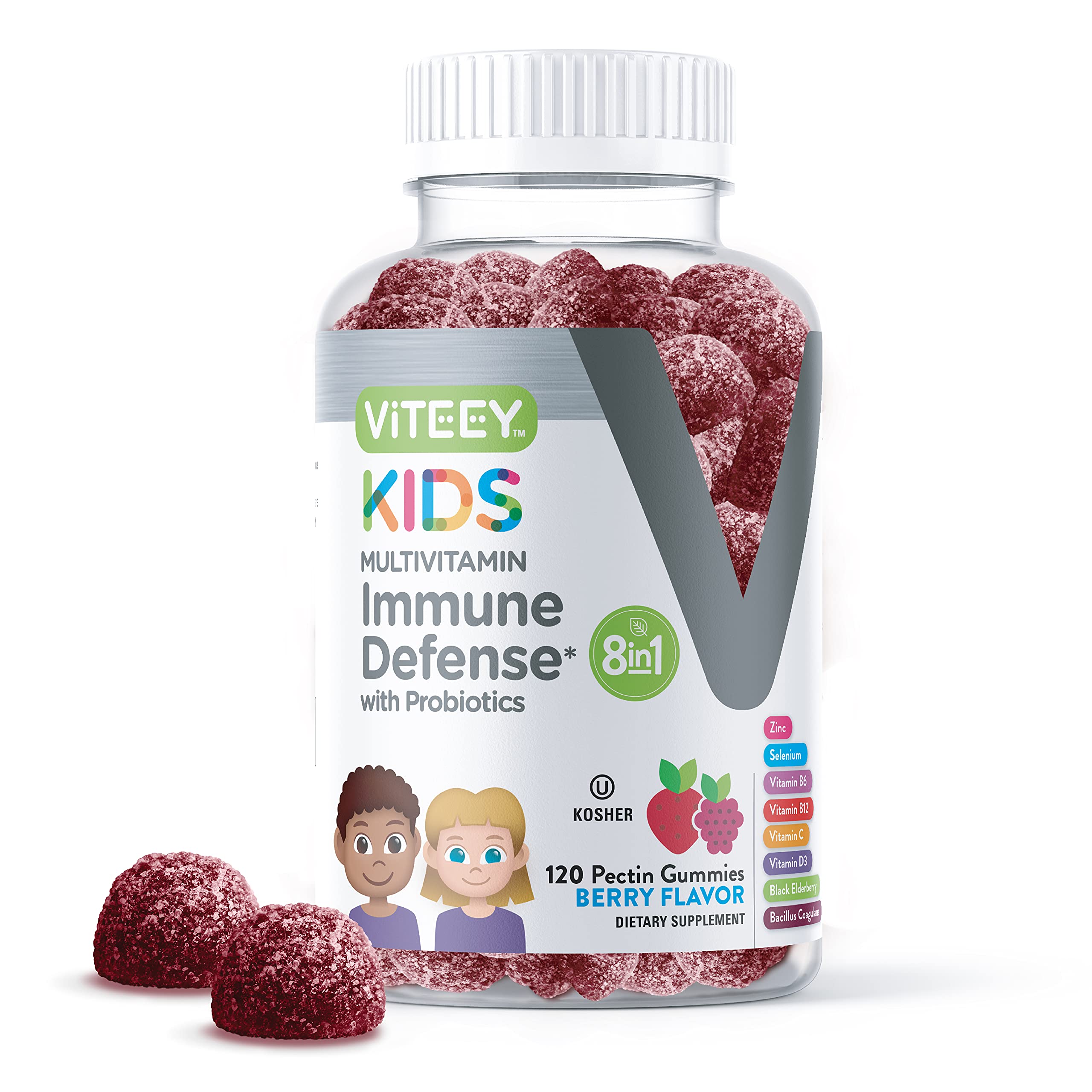 Foto 2 pulgar | [gomitas] Multivitamínico Viteey 8 En 1 Para Apoyar La Salud Inmunológica X1 - Venta Internacional.