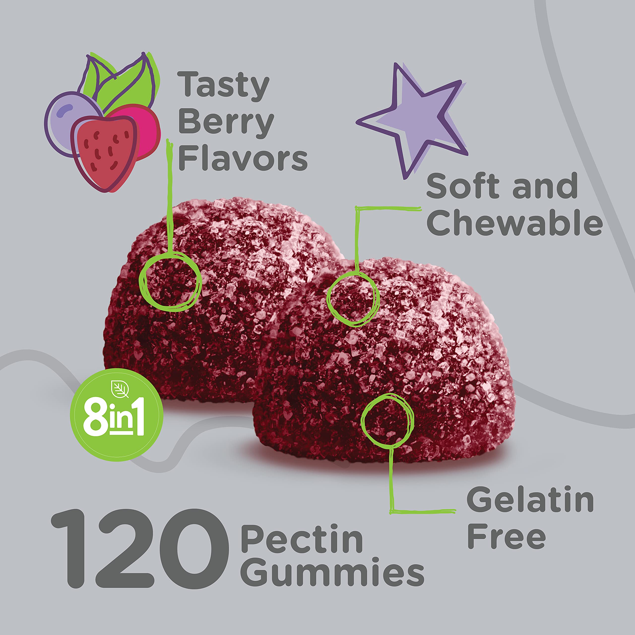 Foto 4 pulgar | [gomitas] Multivitamínico Viteey 8 En 1 Para Apoyar La Salud Inmunológica X1 - Venta Internacional.