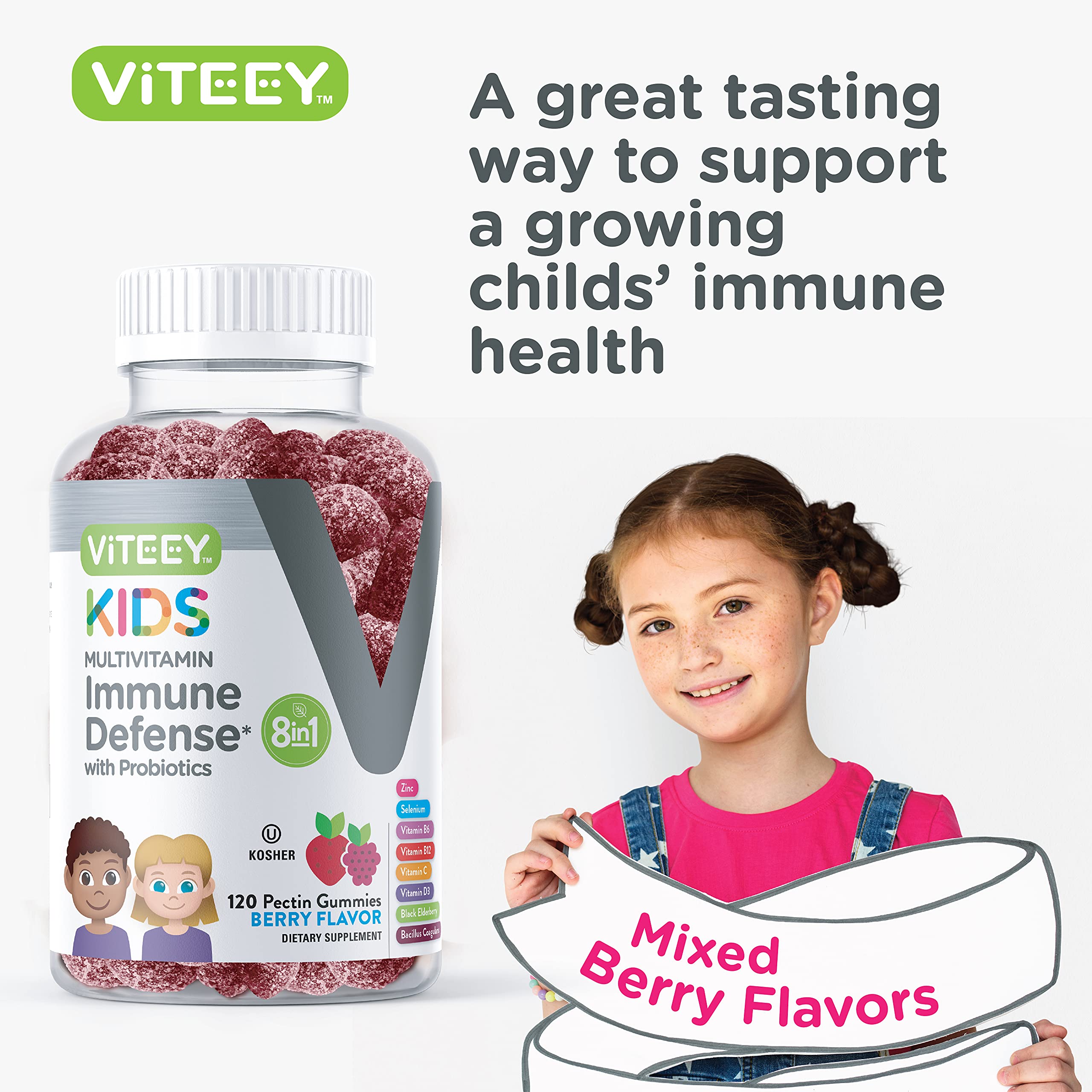 Foto 7 pulgar | [gomitas] Multivitamínico Viteey 8 En 1 Para Apoyar La Salud Inmunológica X1 - Venta Internacional.
