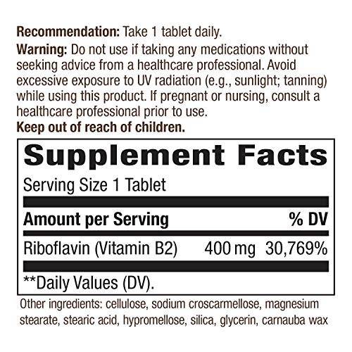 Foto 5 pulgar | Suplemento De Riboflavina Y Vitamina B2 De Nature's Way, 400 Mg - Venta Internacional.