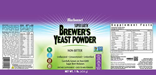Foto 8 pulgar | Suplemento Bluebonnet Nutrition Super Earth Brewer's Yeast 4 - Venta Internacional.