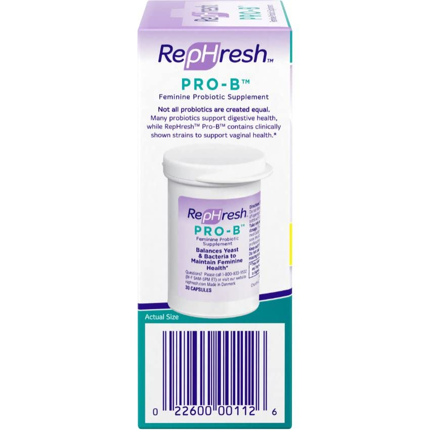 Foto 3 pulgar | Suplemento Femenino Rephresh Pro-b Probiotic 30 Cápsulas X2 - Venta Internacional.