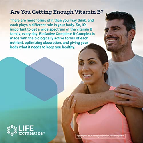 Foto 7 pulgar | Suplemento Life Extension Bioactive Complete B Complex 60 Ca - Venta Internacional.